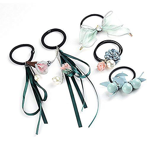 Korean Style Hair Ties Set Ponytail Holder,Elegant Ribbon