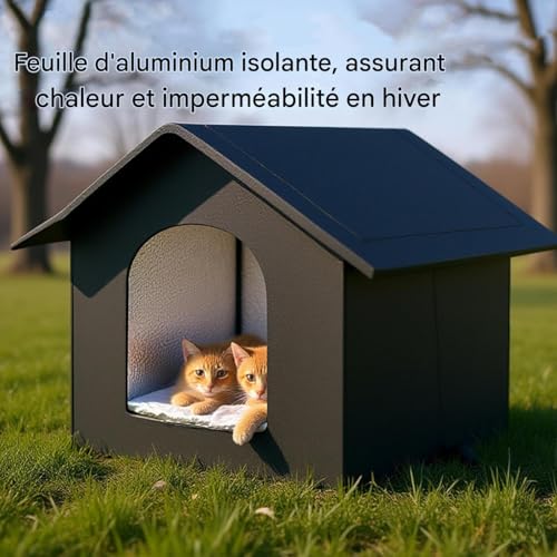 Maison pour chat extérieur et couchage chaud pour le voyage - 5
