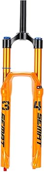 Mountain Bike Air Suspension Fork 26/27.5/29 Inch Disc Brake MTB Forks 160mm Travel Straight/Tapered Tube Front 28.6mm QR 9mm Manual Lockout