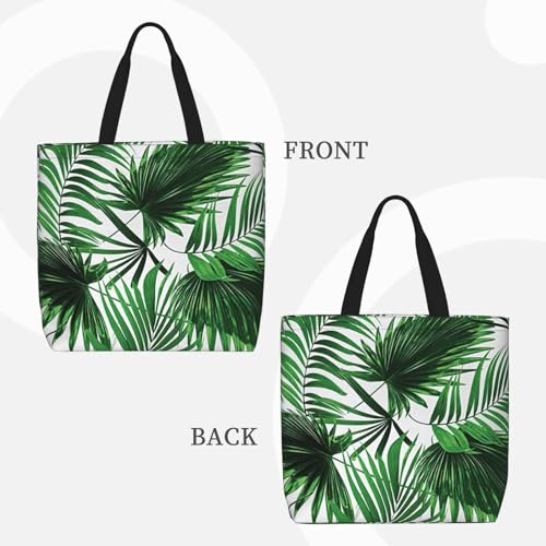 Palm Tree Print Women's Portable Tote Bag - Large Shopper for Beach,Travel,Gym | Summer Handbag3
