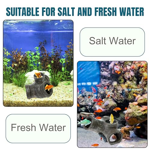 Image of Foodie Puppies Aquarium Resin Decor Thematic Ornaments Sewer Tube - 19 Cm, Unique Hideaway Natural Looking Landscape for Fish Tank Accessories, Pond and Turtle House | Freshwater and Saltwater