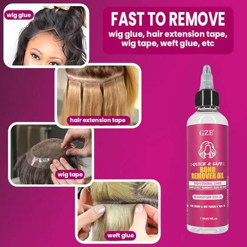 image for GZE Bond Remover Oil, Quick & Safe Formula with Meadowfoam Seed Oil - 