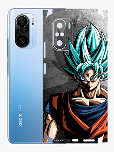 Image of AtOdds - Mi 11X Pro Mobile Back Skin Rear Screen Guard Protector Film Wrap (Coverage - Back+Camera+Sides) (Goku)