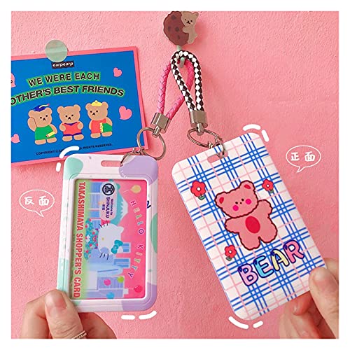 YUMYANJIN Kaarthouder Transparante Badge Houder voor Vrouwen Mannen Card Case Korte Touw Sleutelhanger Kaarthouder… - Image 5