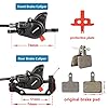 Meteorolite SM MT200 E-Bike Hydraulic Disc Brakes Set, New Upgrade 2-Pin 2-Piston Ebike Hydraulic Brakes Set with 160/180mm Rotors, Pre-Bled with Mineral Oil Electric Bike Hydraulic Brakes #3
