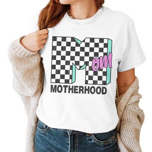 Mom Shirt - Mother T-Shirts - Mommy T Shirts - Best Mom Tshirt - Mothers Day Shirt - Gifts for Mom on Mothers Day Birthday Christmas (White M)