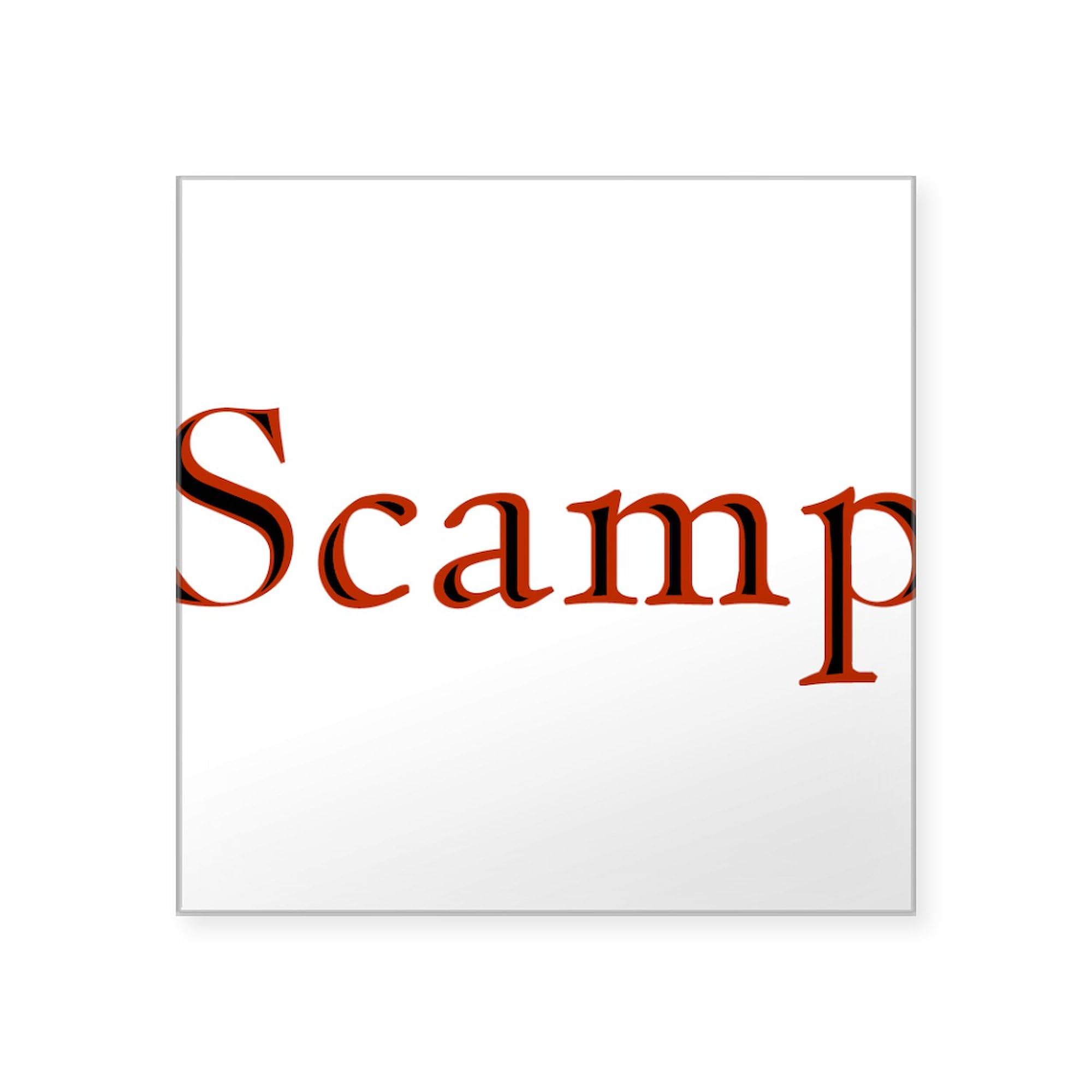 CafePress Scamp Square Sticker 3 X 3 Square Bumper Sticker Car Decal
