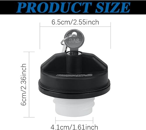 Miniatura 2 de Tapa de combustible con tapa de gasolina, tapa de combustible con bloqueo, tapa de combustible con bloqueo 77300-47020, tapa de gas con bloqueo con
