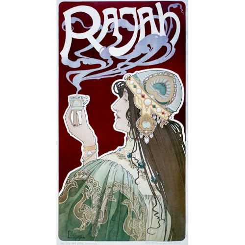 Reproduction d'art sur toile roulée Rajah de Henri Privat Livemont