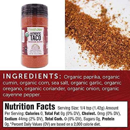 Freshjax Organic Grilling Spice Gift Sets For Seafood, Sriracha Salt, Taco Seasoning And Fresh Bay Handcrafted Seasonings (3 Pack) #TOP3