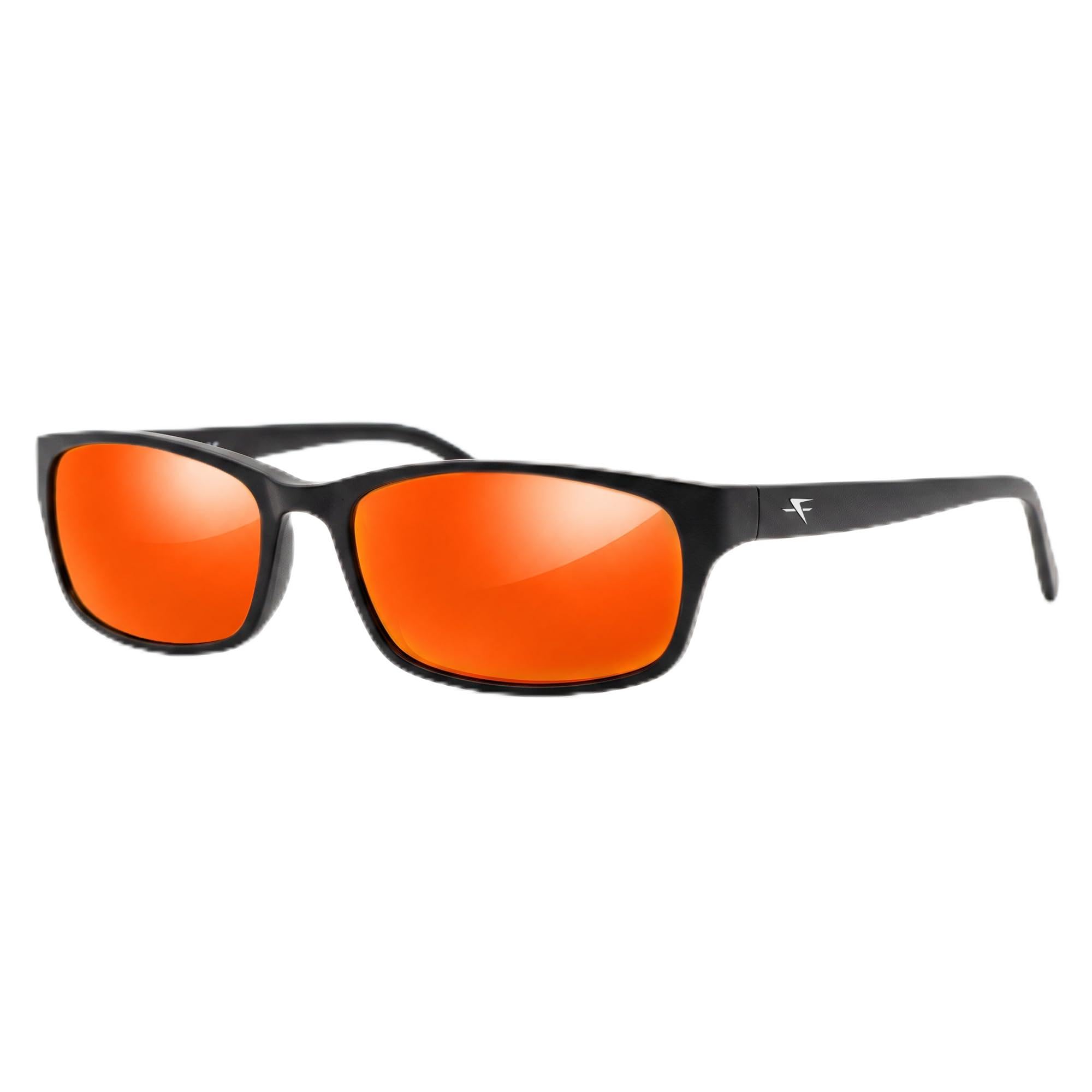 FATHEADZ Oversized Polarized Sunglasses Men &amp; Women - UV Protection RX Ready Wide Fit Eyewear for Outdoor Use - RX Ready