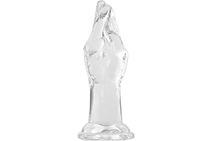 9.9 Inch Clear Realistic Hand Dildo with Powerful Suction Cup