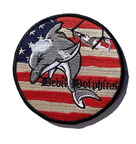 Squadron Nostalgia LLC V-22 Devil Dolphins Patch - Hook and Loop