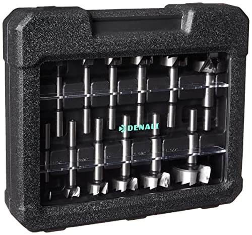Amazon Brand - Denali 14-Piece Forstner Bit Set With Carry Case #TOP4