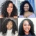 14inch GoGo Curl Crochet Braids for Water Wave Crochet Hair for Black Women,Natural Black Deep Wave Synthetic Braiding hair Extensions (7Packs,1B)