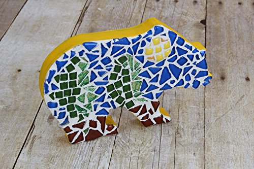 Milltown Merchants Smooth Mosaic Pieces (400-450 Per Bag), 1 Pound (16 Oz.) (1 Pound, Medium Blue) #TOP4