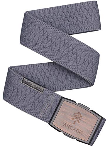 Arcade Belt Mens Capture Vision Belts: Flexible Elastic Webbing, Premium Buckle, Dark Grey