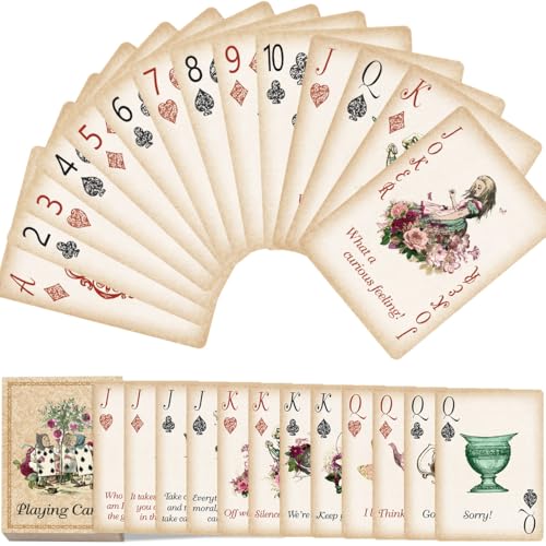 Baraja de cartas Alice Wonderland para póker y fiestas