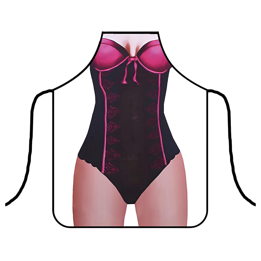 WXNPA Chef Delantal, Delantal Divertido de Cocina Funny Cooking Sexy Apron Barbacoa Fiesta Delantal Barbacoa Fiesta Delantal para Pareja Mujeres