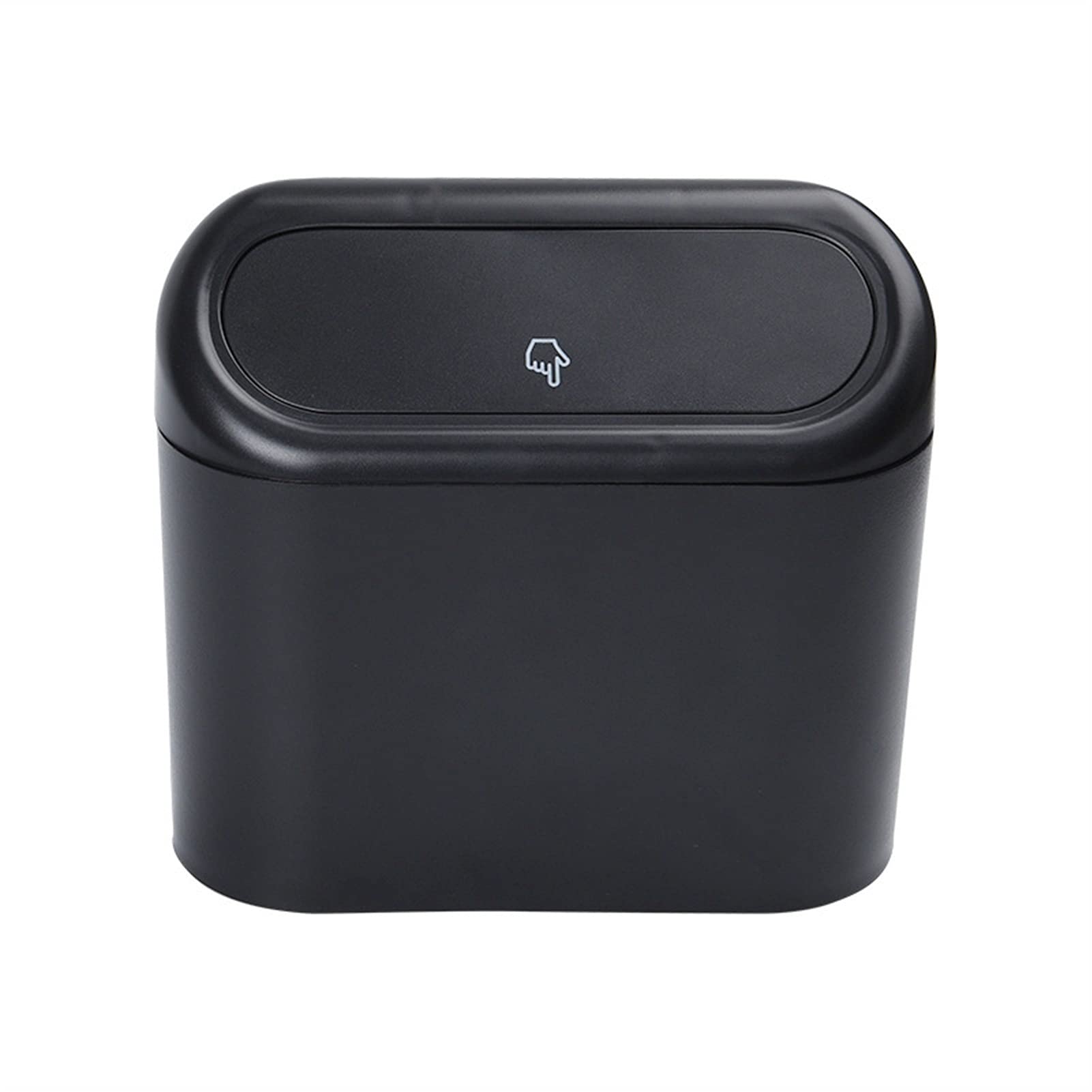 Poubelle de voiture portable compacte noire et bac sous bureau