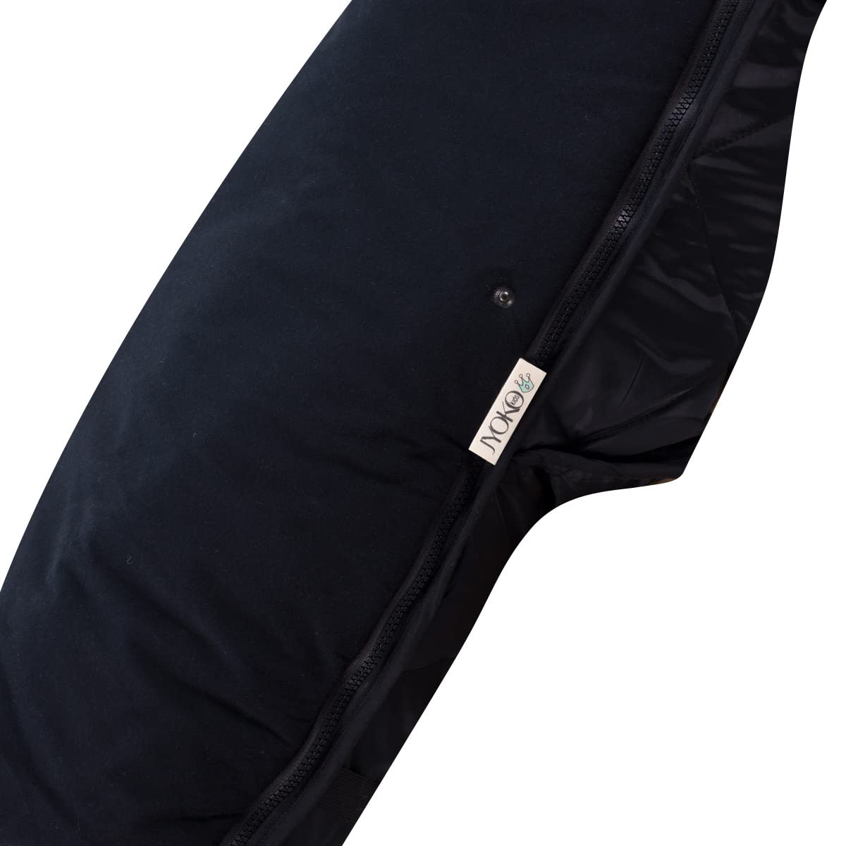 JYOKO KIDS Saco Universal para Cochecito y silla de Paseo, Saco de abrigo para Carrito de Bebé Con Forro de Algodón, Primavera/Entretiempo (BLACK SERIES, ALGODON)