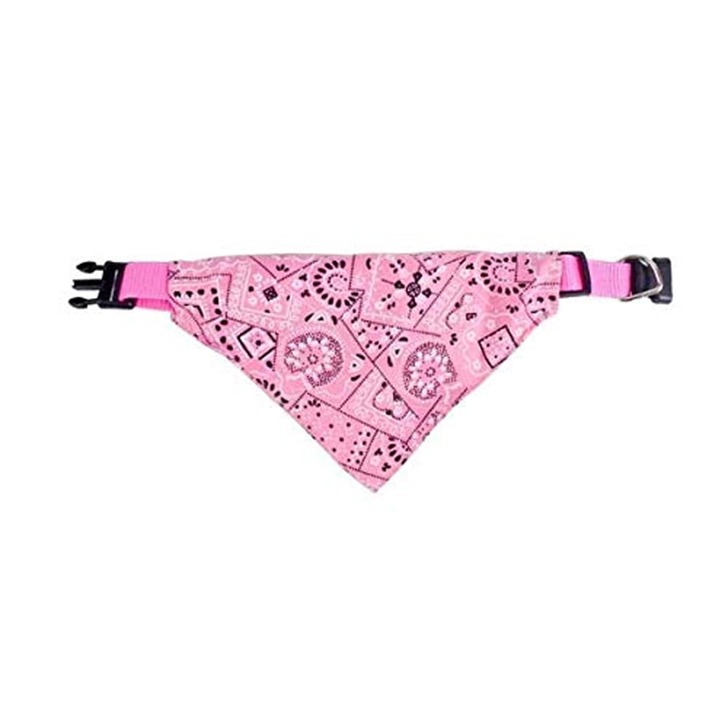 Emily PetsPolyester Printed Triangle Scarf Collar for Dog Cat Puppies Retractable Collar Bandana Triangle Bib Scarfs Neckerchief (Pink) (B08W9LF8Y8) Amazon Price History, Amazon Price Tracker