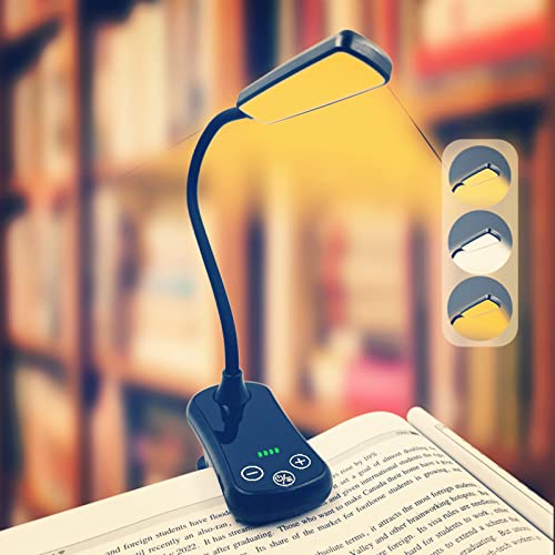 Upgraded Leselampe Buch Klemme, USB C Wiederaufladbare Buchlampe mit16...