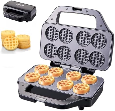 NOVAKA Mini Gofrera de 8 Orificios con Doble cara Antiadherente, ...
