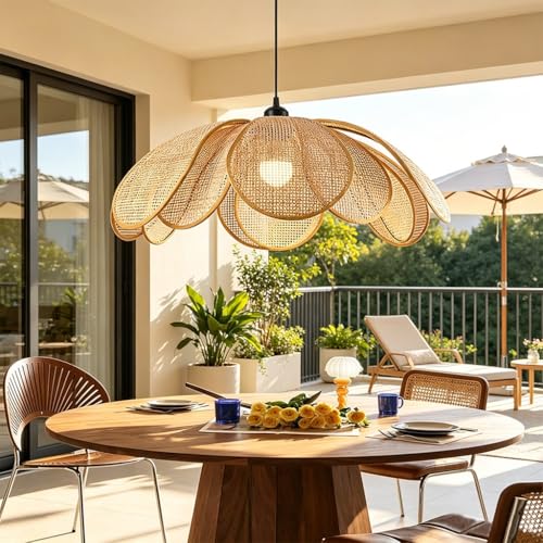 Suspension en forme de pétales avec hauteur réglable 120 cm pour salle à manger
