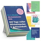 6-Minuten® Abreisskalender 2026 täglich – Achtsamkeitskalender 2026 – 365 Glücksimpulse & Sprüche im Tageskalender – Abreißkalender zum Aufstellen oder Aufhängen