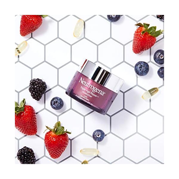 Neutrogena-Triple-Age-Repair-Anti-Aging-Daily-Facial-Moisturizer-with-SPF-25-Sunscreen-Vitamin-C-Firming-Face-Neck-Cream-for-Dark-Spots-with-Glycerin-Shea-Butter-17-Ounce Neutrogena Triple Age Repair Anti-Aging Daily Facial Moisturizer with SPF 25 Sunscreen & Vitamin C, Firming Anti-Wrinkle Face & Neck Cream for Dark Spots, Glycerin & Shea Butter, 1.7 oz