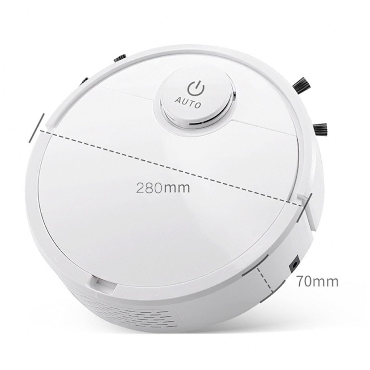 ABOOFAN Robot Barredor 3000 Mah para Suelos Planos Mármol, Aspiradora Función de Recogida de Polvo y Basura
