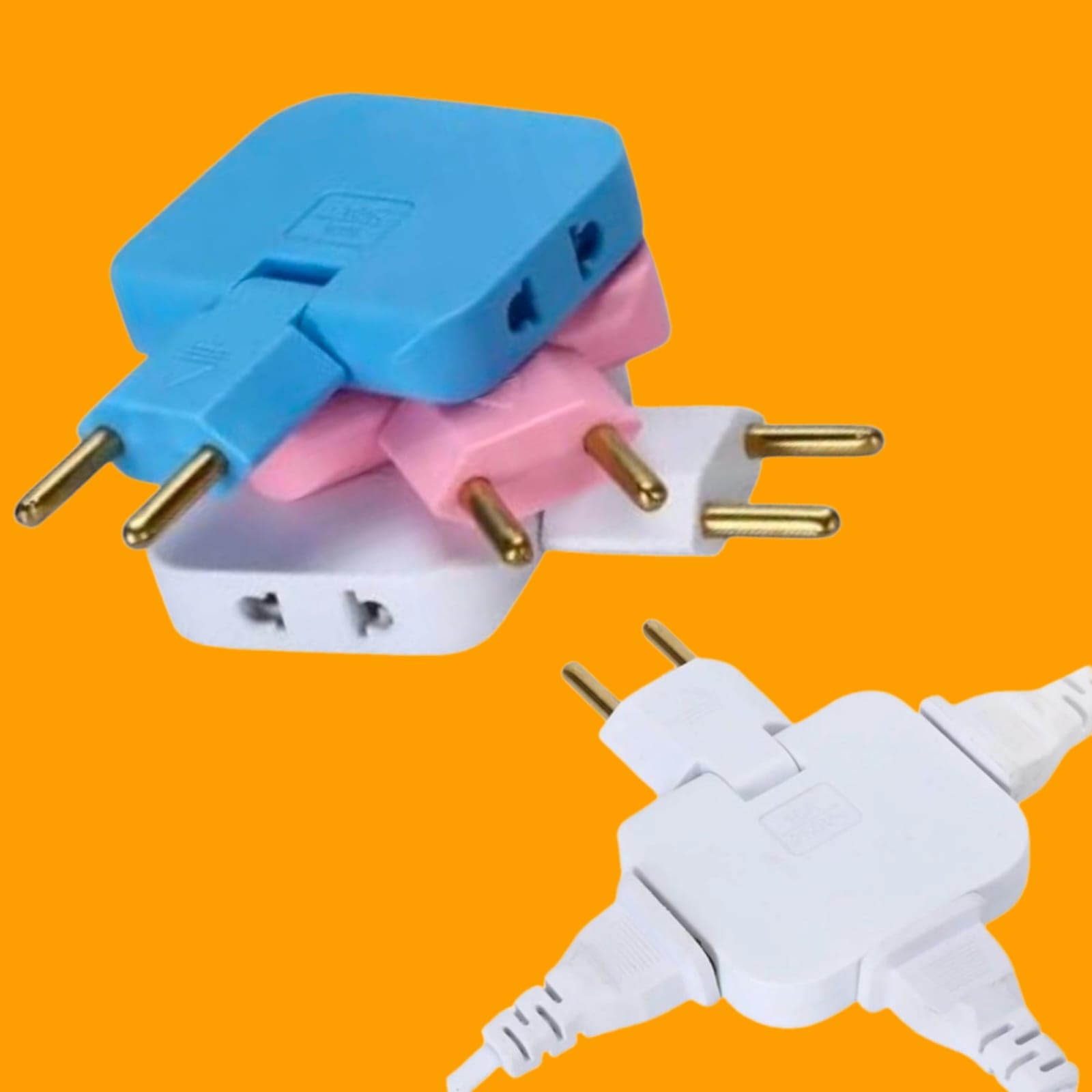 flytouch Rotate Plug EU Converter 3 in 1 Rotatable Outlet Extender 180 Degree Extension-picture-18