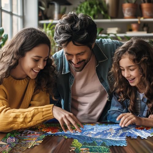White Mountain Rompecabezas de 1000 Piezas Día Divertido en el Lago, Campamento de Verano | Piezas Grandes, Regalo para Adultos y Familia, 24"x30" miniatura 4