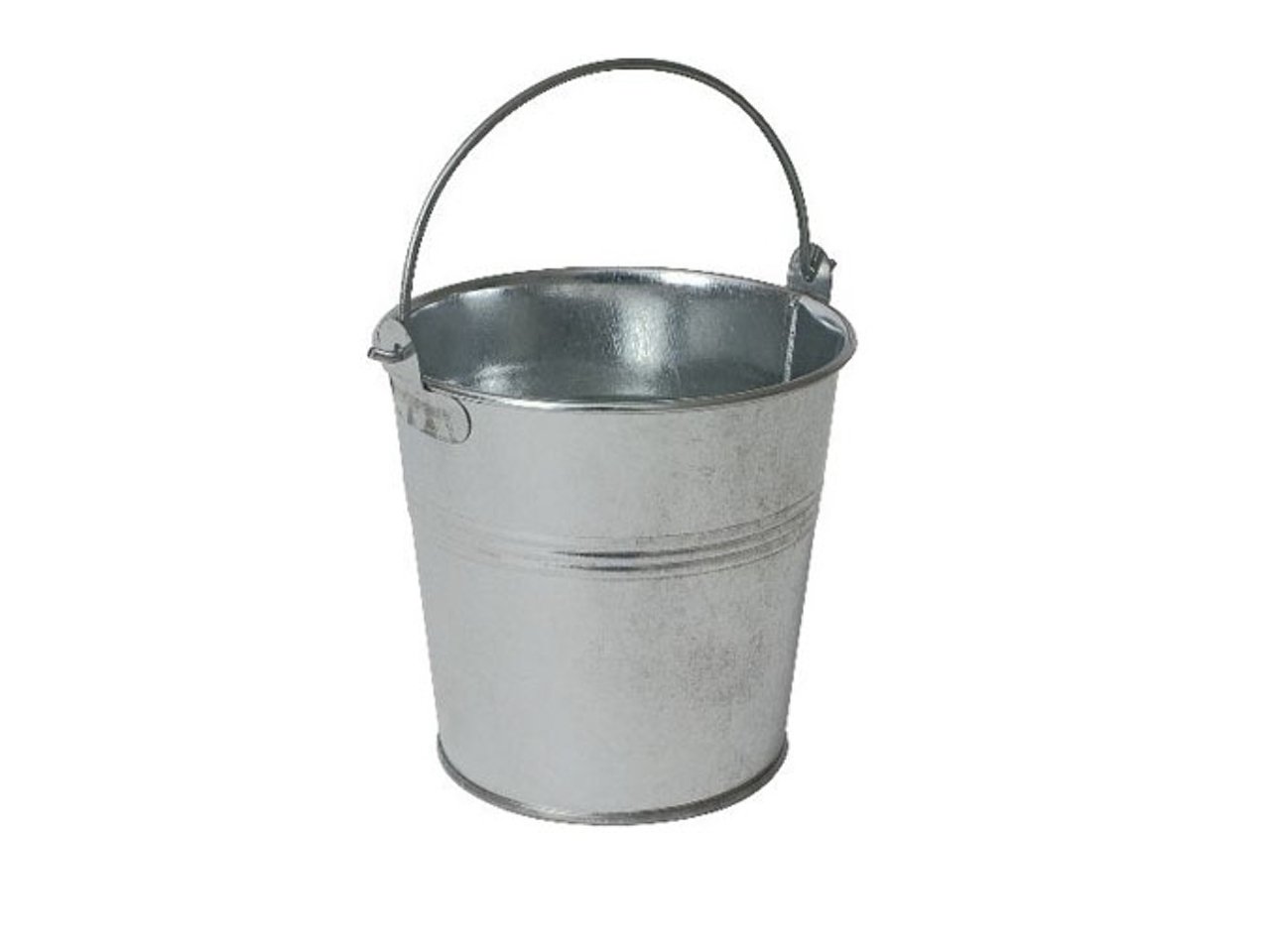 Genware GSB10 Serving Bucket, Galvanised Steel, 10 cm Ø