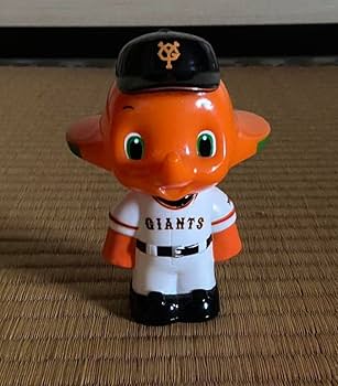読売ジャイアンツジャビット君さとちゃんソフビ貯金箱セットです