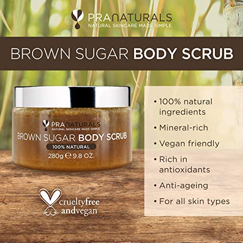 PraNaturals Bruine Suiker Bodyscrub - Natuurlijke Exfoliërende Bodyscrub - Verwijdert Voorzichtig Dode, Droge Huidcellen… - Afbeelding 3