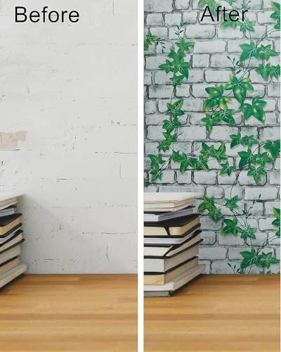 Image of Classics Pattern Peel and Stick Home Wallpaper, PVC Self Adhesive Wall Decor Wallpaper for Living Room, Hall, Restaurant (300 cm x 45 cm) (Floral & Botanical)