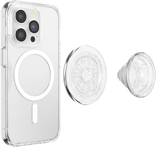 Miniatura 4 de PopSockets Agarre para teléfono MagSafe con soporte, soporte magnético, parte superior intercambiable, sujeción segura para fundas MagSafe de