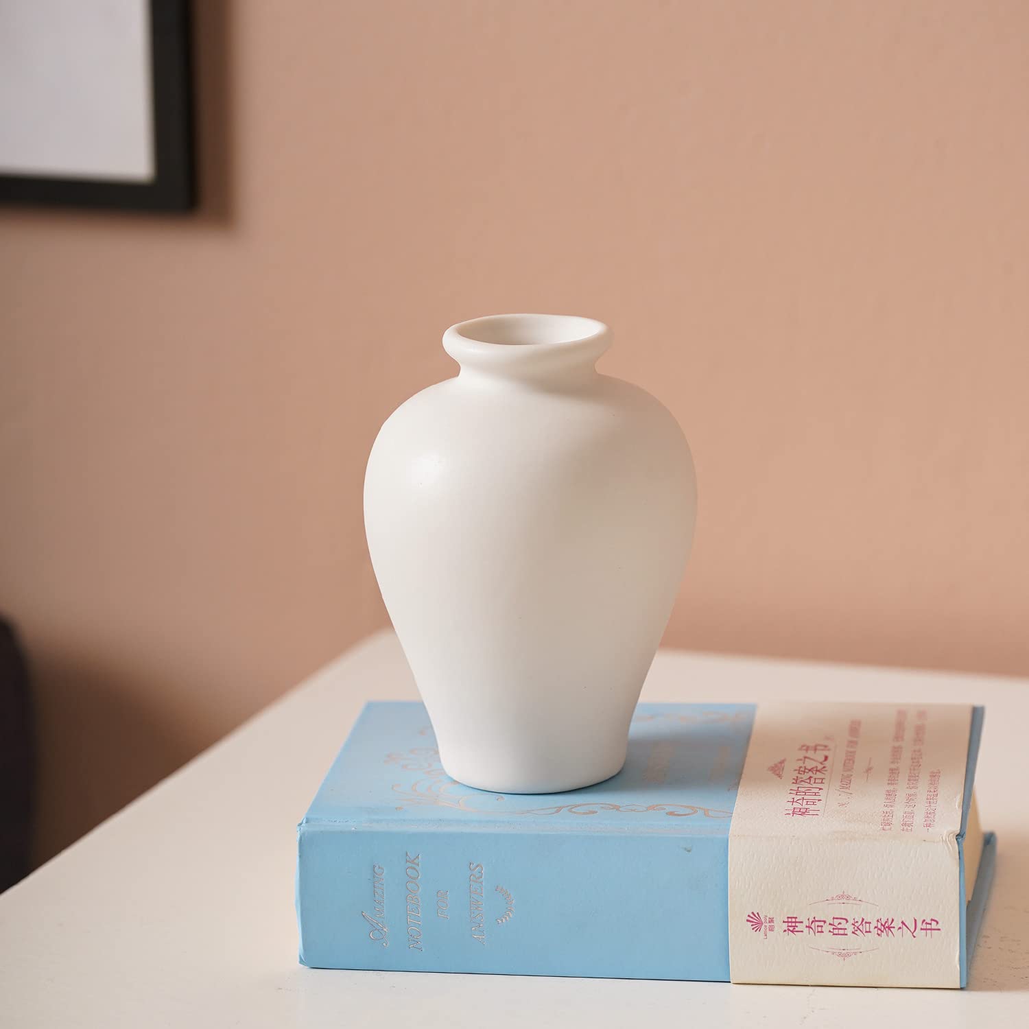 Amazon.co.jp: Bud Vase – 3つの小さな白い花瓶 花用 ホワイト