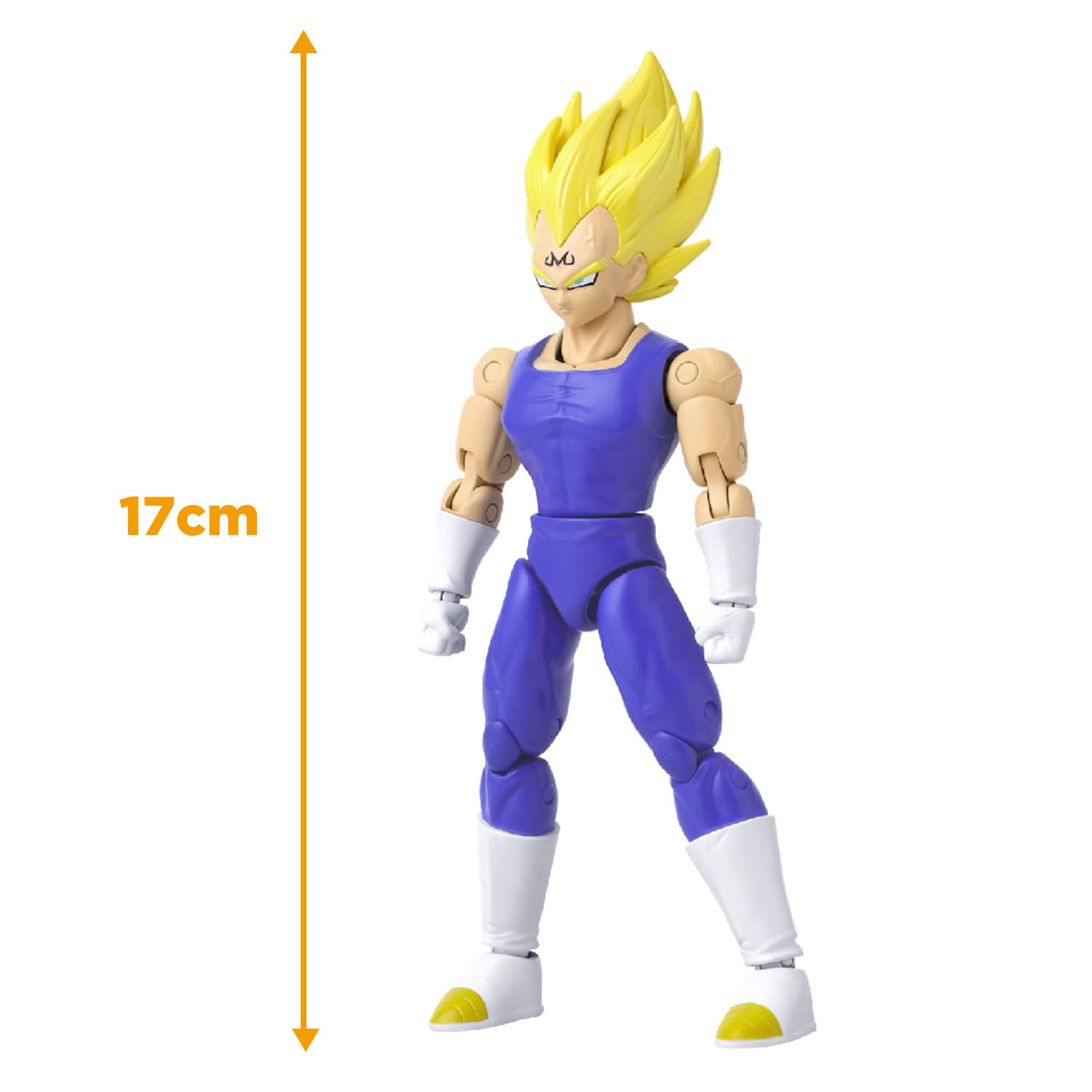 Bandai - Dragon Ball Z - Figurina articolata Dragon Stars 17 cm - Majin Vegeta - Licenza ufficiale Dragon Ball - Figurina articolata Majin Vegeta - Giocattolo per bambini 4 anni e + - 40731