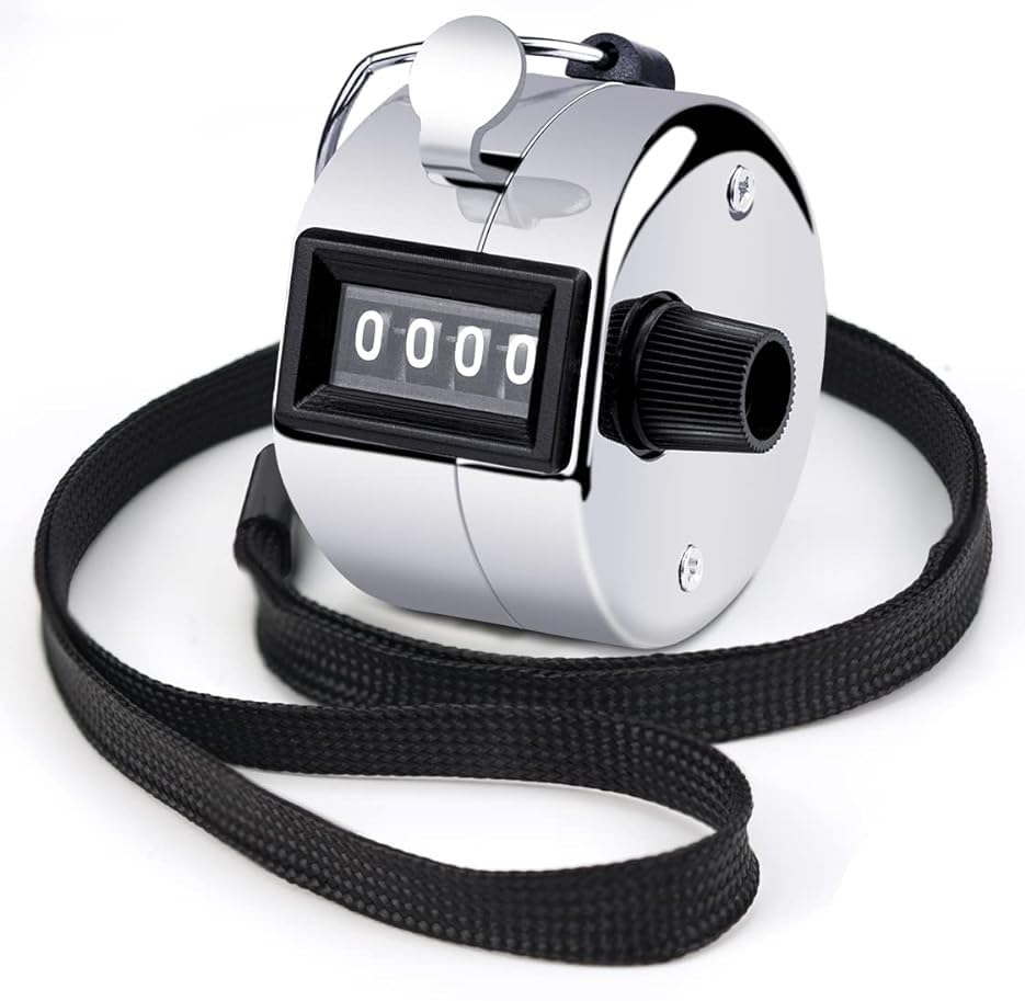 THE BLP Tally Counter, 4-Digit Clicker Counter, Metal Hand Tally Counters Clicker Pitch Counter for Counting, Knitting, Coaching, Golf, Lap, Fishing (Pack of 1) (B0CKLP52WG) Amazon Price History, Amazon Price Tracker
