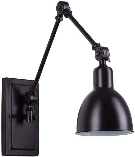 Bеѕt Dеаl Chеар 🛒 Amazon Brand – Stone & Beam Contemporary Metal Wall Sconce with Adjustable Knobs, LED Bulb Included, 13.5H, Dark Bronze