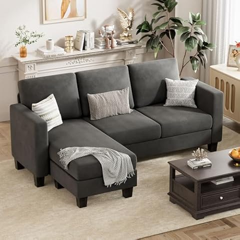 VICTONE L-Shaped Convertible Sofa Cover
