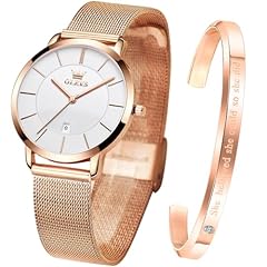 rose gold watch white