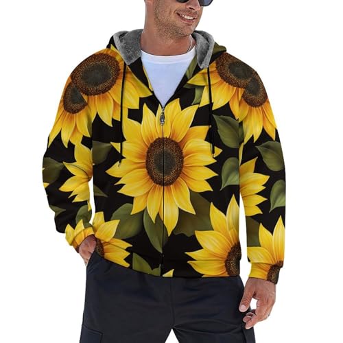 Sweat à capuche en polaire pour homme veste zippée taille S-5XL
