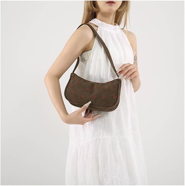 Amazon.com: Strawberry Print Hobo Crescent Bag for Women