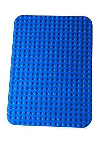 Premium-Bauplatte - kompatibel mit Bausteinen Aller führenden Marken - nur für Steine mit großen Noppen geeignet - 15" x 10,5" (38,1 x 26,7 cm) - Blau – Bild 3