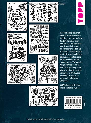 Vorlagenmappe Fensterdeko mit dem Kreidemarker