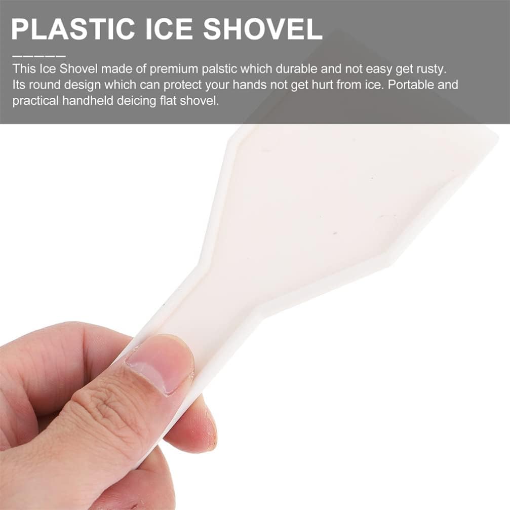 10pcs deicing Shovel Car Snow Scraper refrigerador para cuarto car Frost Scraper deicing Scoops Vehicle Snow Removal Refrigerator Ice Scraper White Plastic Unclog Automatic